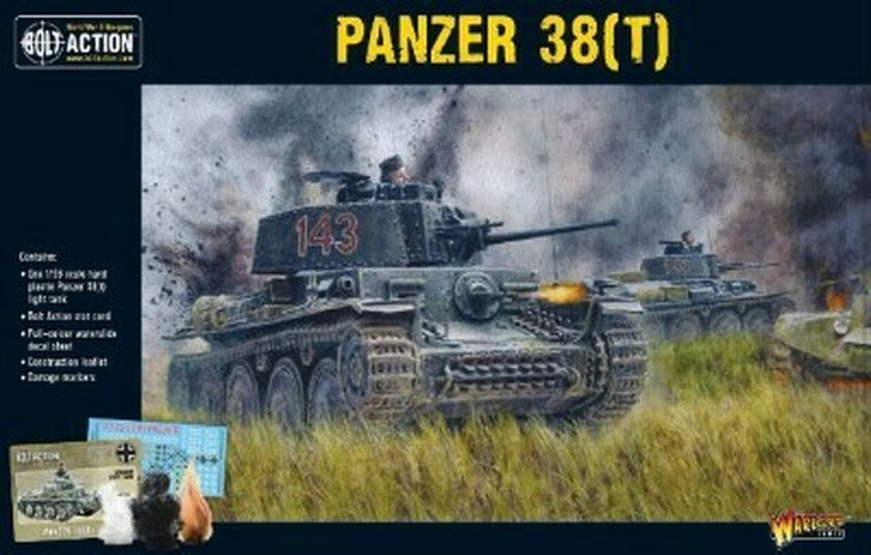 Bolt Action Panzer 38(T) WWII German Light Tank