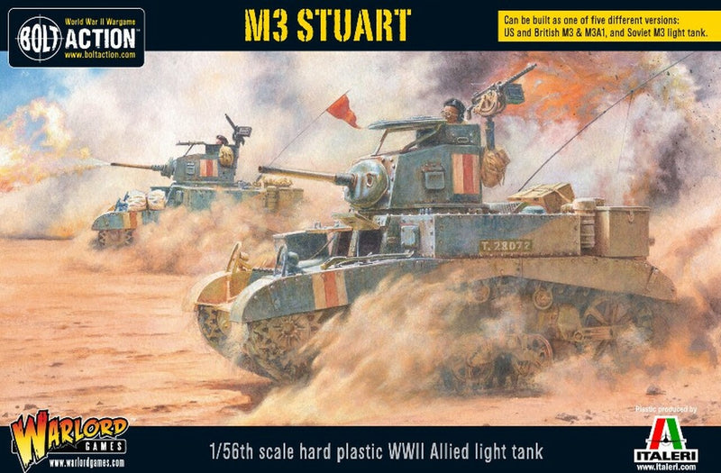 Bolt Action M3 Stuart WWII Light Allied Tank